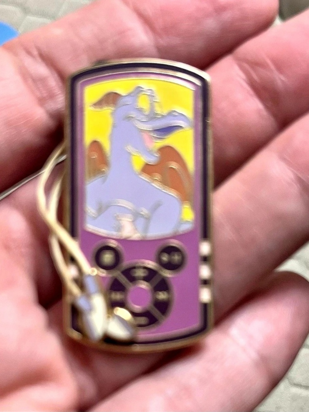 Disney MP3 Player - Figment Purple & Gold Character Pendant